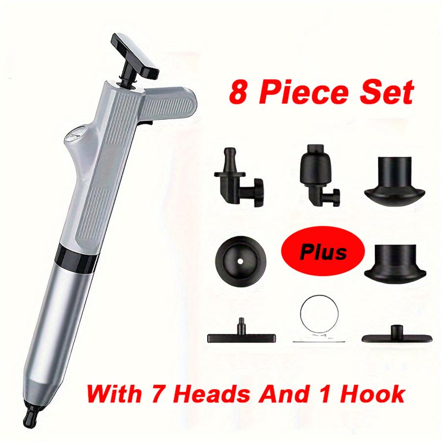 Toilet Plunger High Pressure Air Drain Blasting Pump Dredge for Kitchen Bathroom Clogged Pipes Sinks Floor Drains