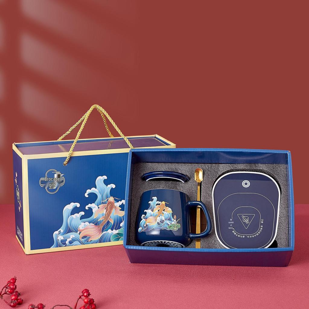 55° Temperature-Regulating Ceramic Coffee Mug Gift Set