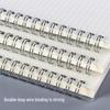 PPA5 Custom Clear Frosted Cover Coil-bound Loose-leaf Notebook - Grid/Lined Pages