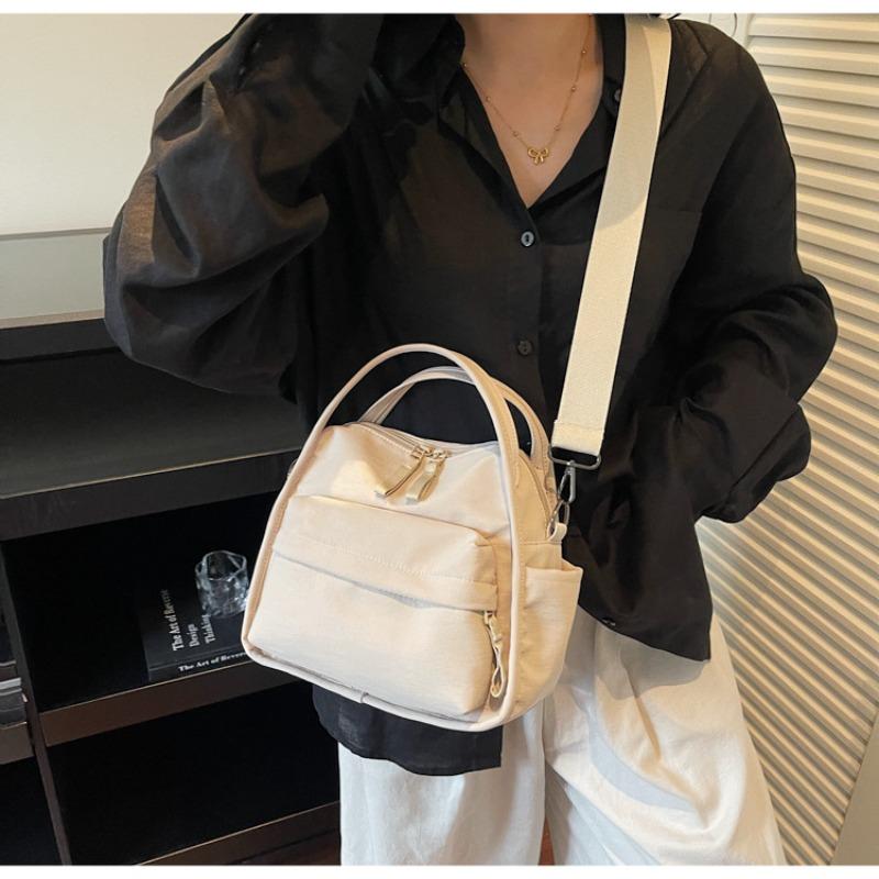 New simple and lightweight casual bag fashionable versatile nylon cloth women's oblique span bag single shoulder portable commuter bag tide