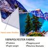 Blue Mountain Lake Tapestry Wall Hanging, Scenic Pine Forest & Snowy Peaks Wall Art for Home Decor