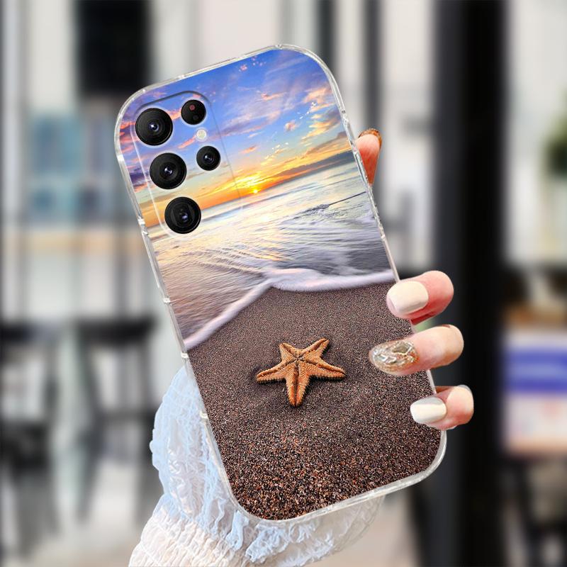 Clear Case For Samsung S25 S24 S23 S22 Ultra 5G Transparent Soft TPU Silicone Phone Cover For Galaxy S22 5G Protective Fundas