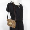 FENDI Mamma bucket Shoulder Bag Zucchino 2-way clutch Brown Plastics Women Used