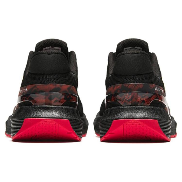 New Anta Cushioning Wear Resistant Low Top Training Shoes Men's Black Gold 112417788-6