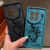 Heart Pattern Shockproof Matte Phone Case For OnePlus 13R 13T 13 12R 11R Ace 5 3 2 Lens Protection TPU Soft Anti-Fall Bumper Cover