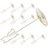 10Pcs Electroplating Metal Cat Photo Table Clip Gold Desktop Message Clip  Home Decorations