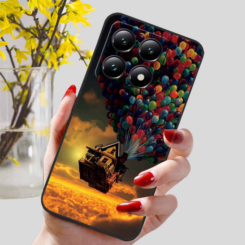 For Xiaomi 14T / 14T Pro Case Fashion Black TPU Marble Painted Cover for Xiaomi 14T Pro Shockproof Shell Capa Silicon Bag 6.67''