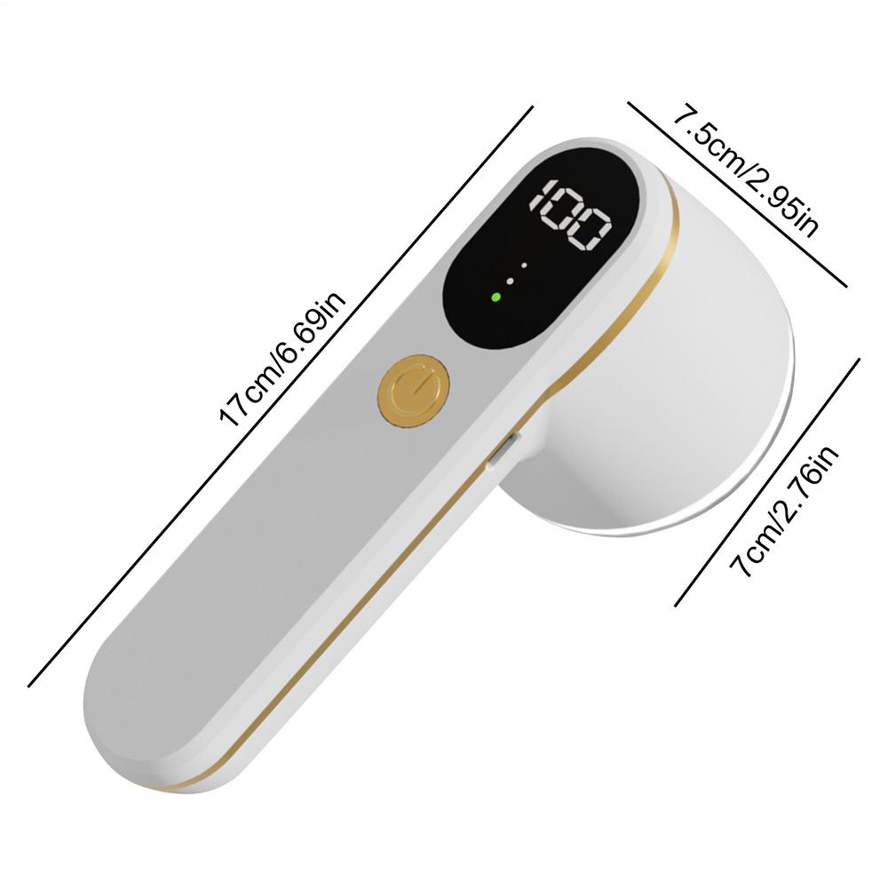 Rechargeable Lint Remover Type-C Charging Rechargeable Hair Ball Trimmer For Clothes Portable 3 Speed Intelligent Digital Displa
