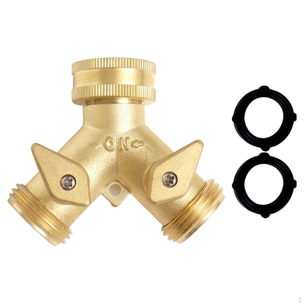 Outlet Garden Hose Connector with Washers Copper Tap Splitter
