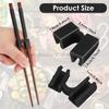 30PCS Chopstick Helper Training Kit Chopsticks Connector Reusable Plastic Training Chopstick Helper for Beginner Trainer Learner