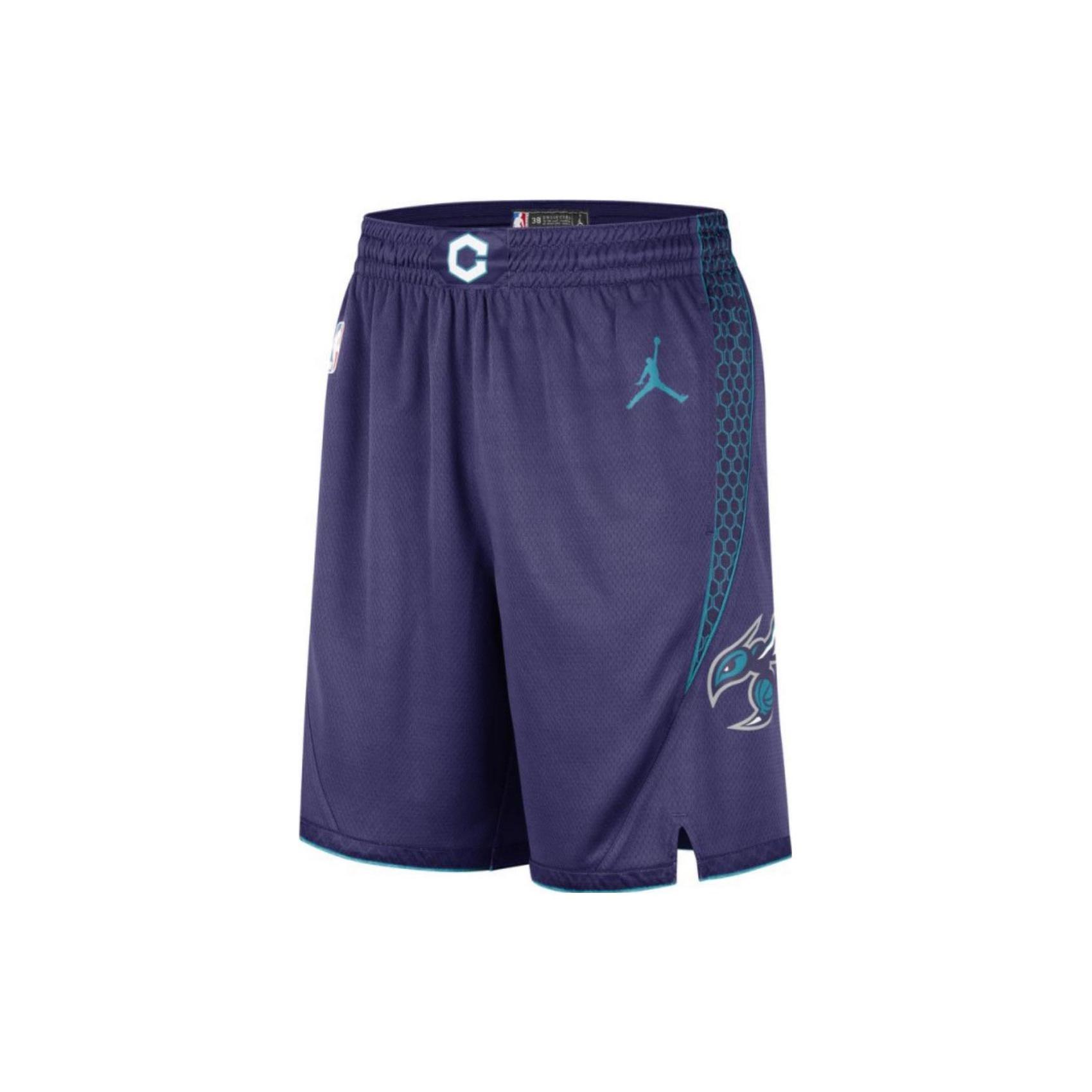 Air Jordan Charlotte Hornets NBA Shorts Purple Men s DO9425-566 L