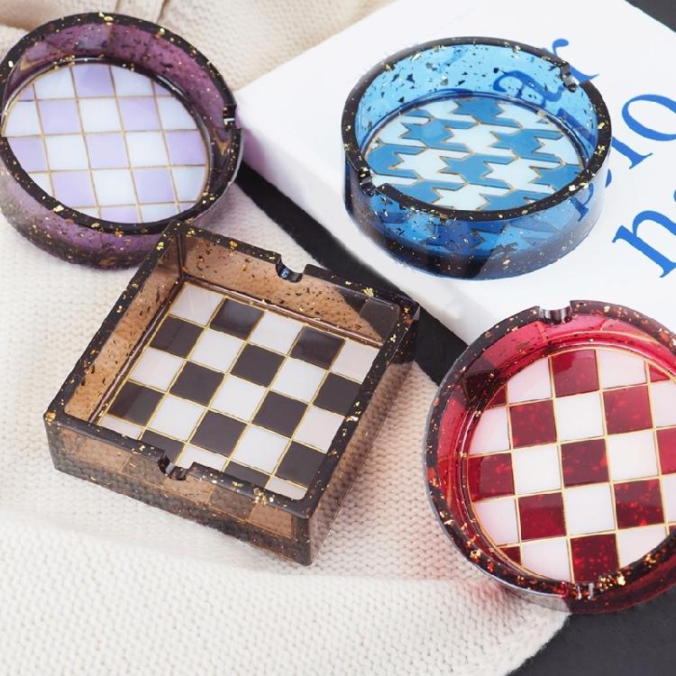 Round Square Ashtray Silicone Mold Resin Epoxy Silicone Mold Jewelry Casting
