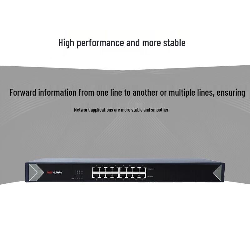 

Hikvision 16-Port Gigabit/Fast Ethernet Unmanaged Network Switch with Lightning Protection