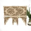 Eid Mubarak Bookshelf Wooden Islam Bible Books Storage Display Rack Retro Stand