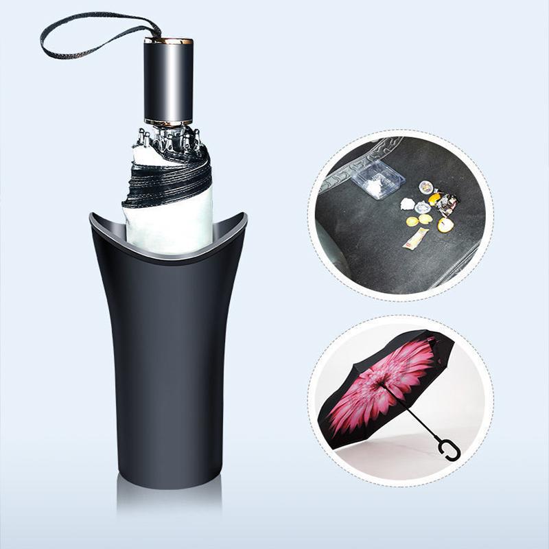 Multifunction Car Umbrella Storage Box Umbrella Bucket Holder Car Backseat Cup Holder Trash Garbage Organizer Auto Accessories