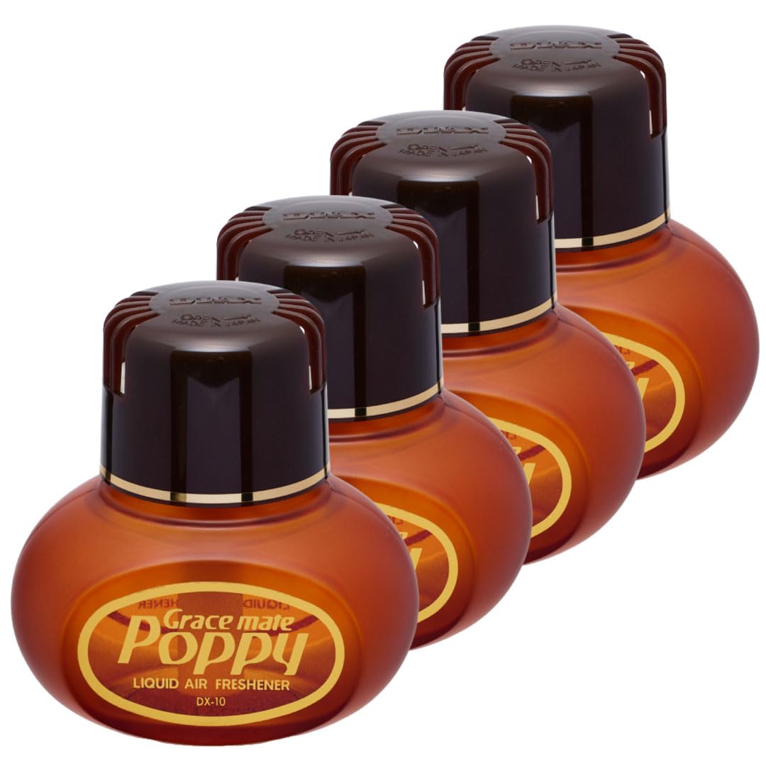 

Official Car Poppy Grace Mate Poppy Car Air Set of Made in Japan by Dia Chemical Brand [Vanilla] Freshener, 4,