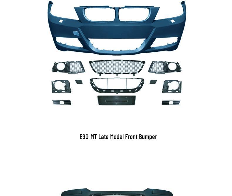 BMW 3 Series E90 2005-2012 MT Sport Front/Rear Bumpers, Grille, Side Skirts, Fog Lights