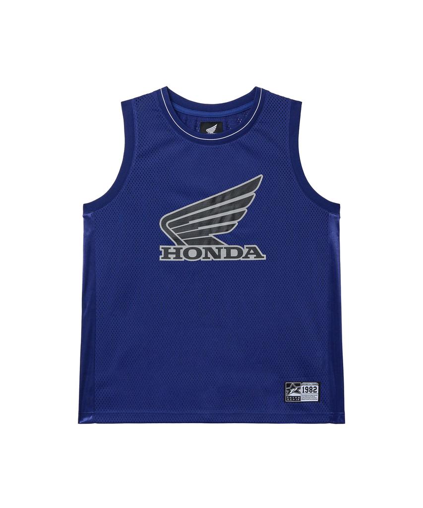 PHYPS MOTORCYCLE Mesh 3M Logo Wing Sleeveless Navy