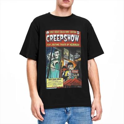 Camiseta de Película de Terror Vintage de Verano Creepshow Accesorios para Hombres Mujeres Moda Creepshow Amante del Cine Fan Camiseta