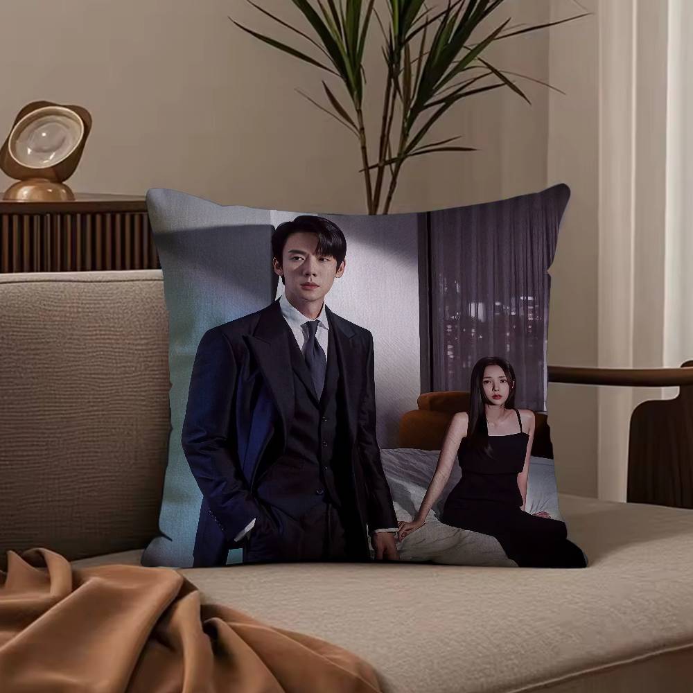 W-When the P-Phone R-Rings TV Pillow Case Anti-dustmite Pillowcase Invisible zipper silky short plush Sofa cushion cover