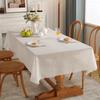 Small Fresh Tablecloth Simple Chiffon Window Screen Cloth Solid Color Gauze Curtain Semi-Transparent Dining Table Cloth Tablecloth