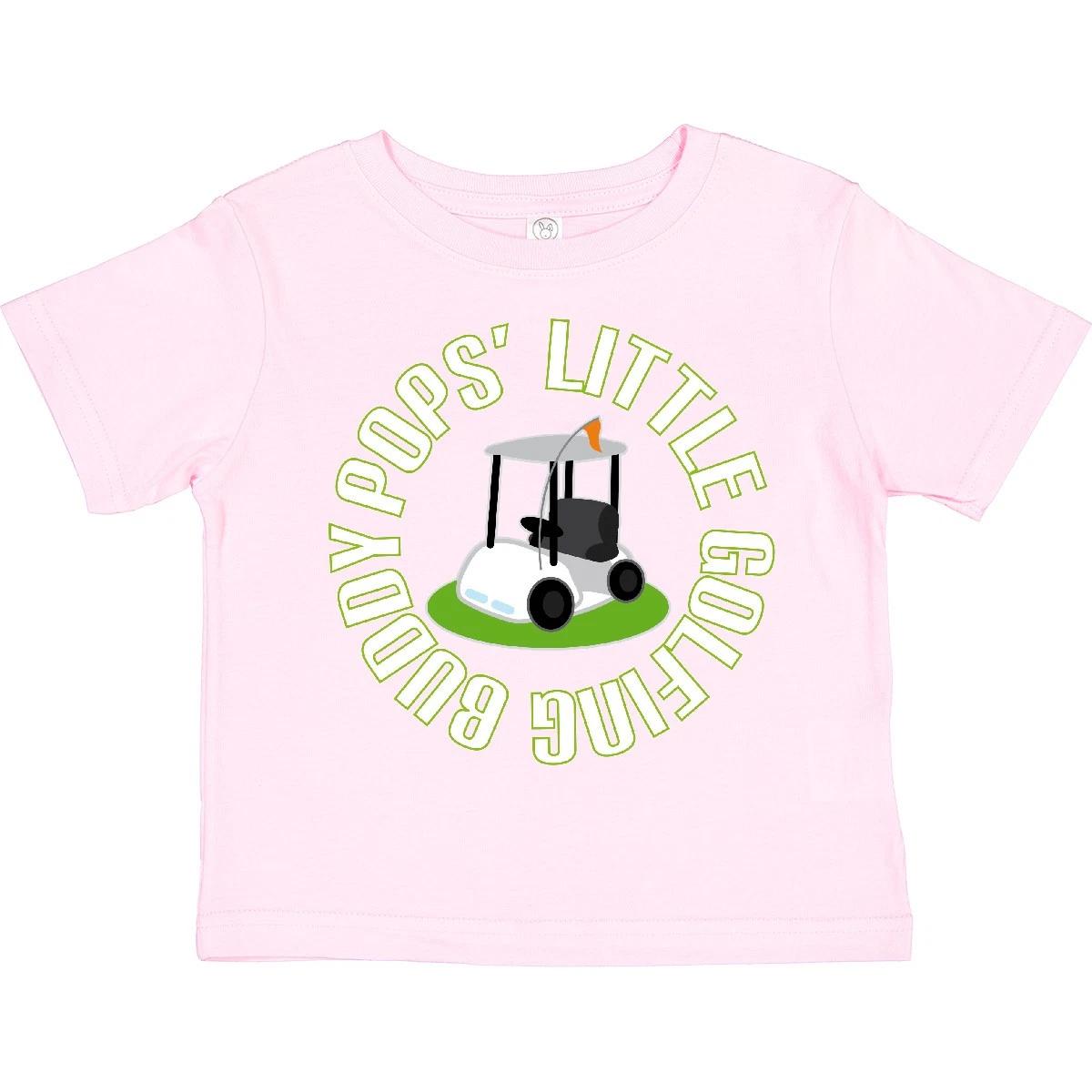 Inktastic Pops Little Golfing Buddy Toddler kids boys T-Shirt Gift From Grandpa Golfer Dad 130