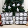 Christmas Ball 9 Pieces Ball Decorations 3.2 Inches Shatterproof Ornaments For Home Winter Party Outdoor Holiday Christmas Tree