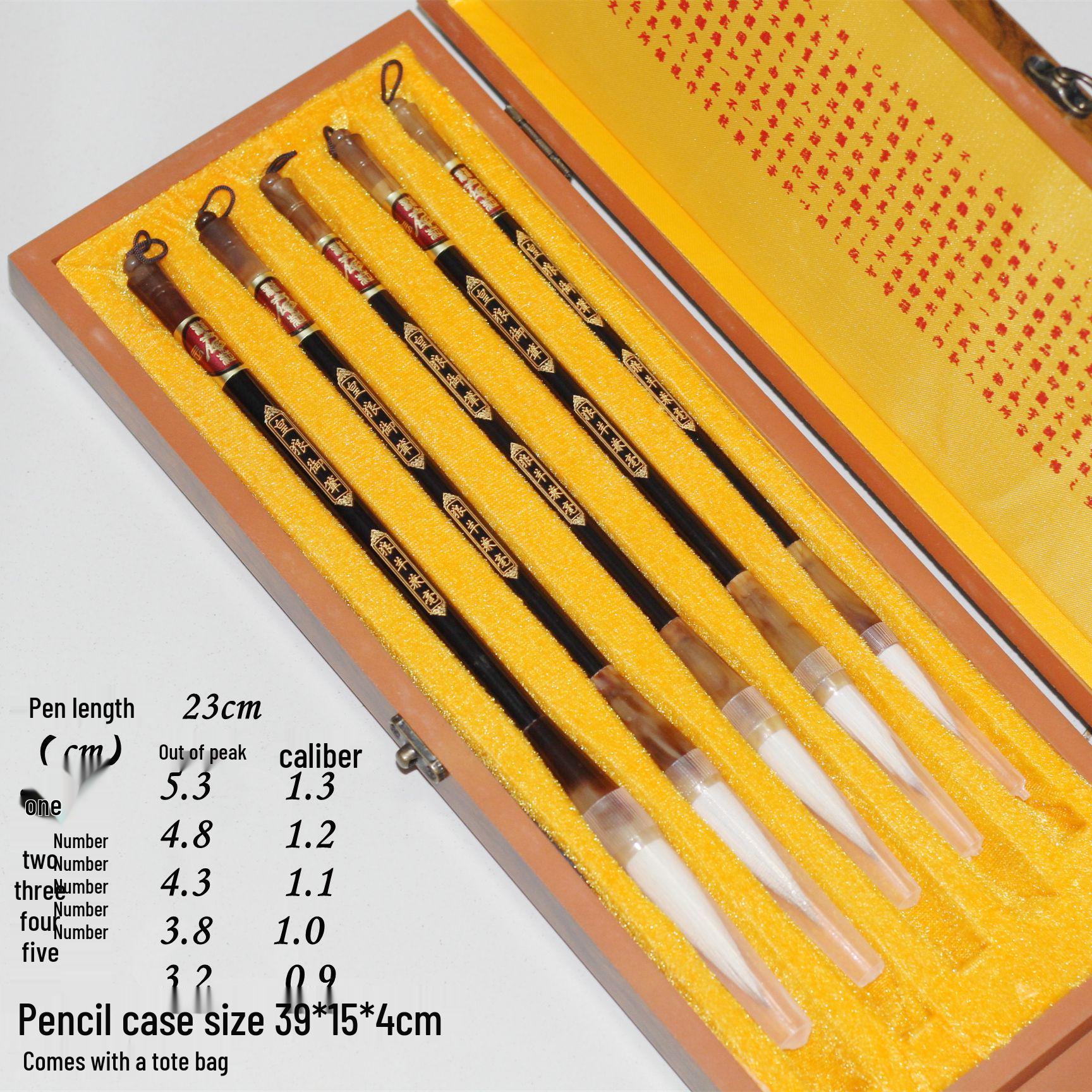 Chinese Calligraphy Brush Gift Set - Wolf Hair Brush Pen Collection