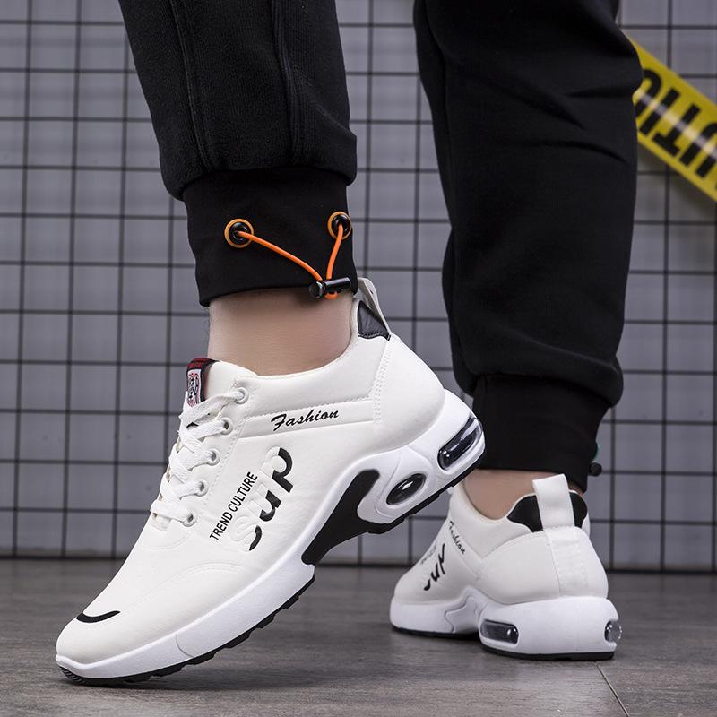 Herren Sportschuhe mit weicher Ledersohle und Lauf-Freizeitschuhe