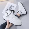 Women's Tennis Sneakers Light Breathable PU Casual Walking Shoes  Women Lace-up Platform Boots