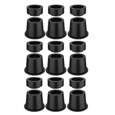 Juego de 9 Elevadores de Cama Resistentes de Goma de 2 Pulgadas de Espesor Extensores de Patas Accesorio para Silla de Escritorio Sofá Solución de Almacenamiento Uso