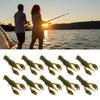 10pcs Soft Fishing Lure Crawdad Bait PVC Shrimp Artificial Soft Lure Baits for Bass Fishing