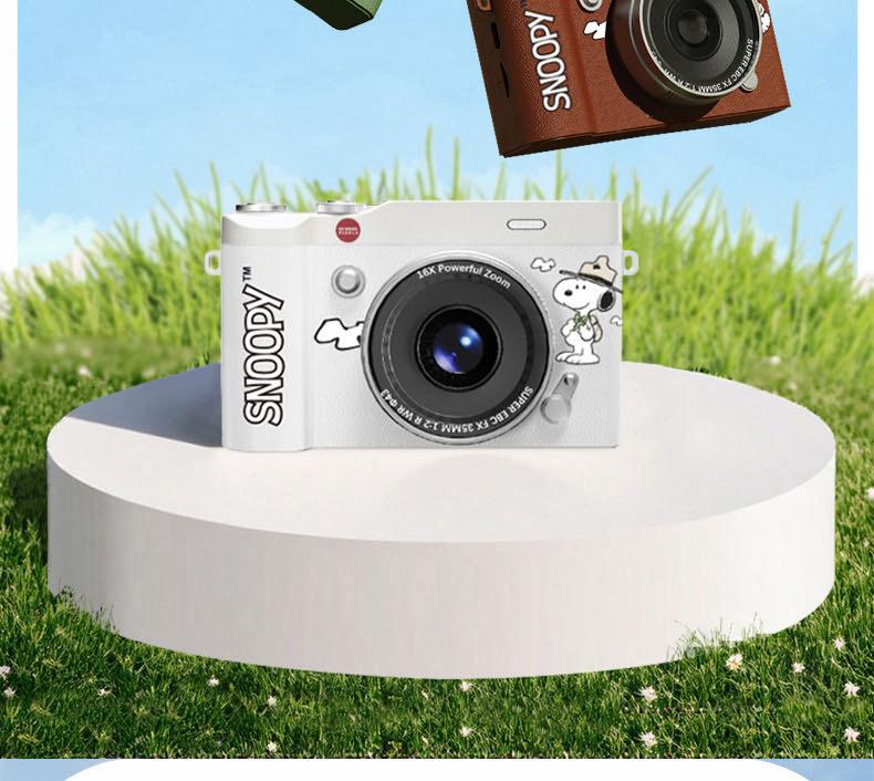 SNOOPY Retro Campus Student HD Selfie Flip Screen Mirrorless CCD Camera