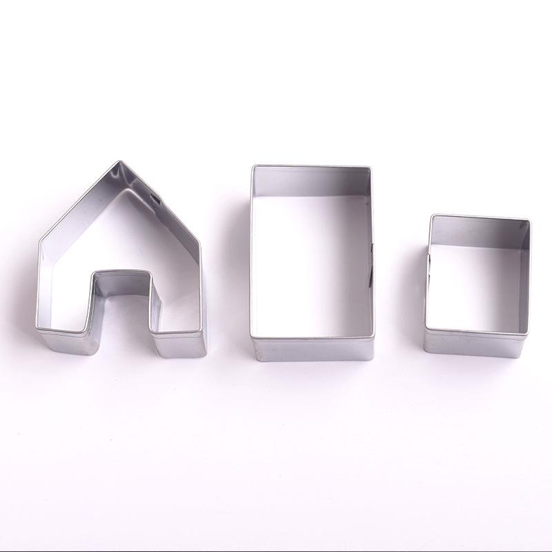 3-Piece Stainless Steel 430 Biscuit Cutter & Mousse Ring Baking Set