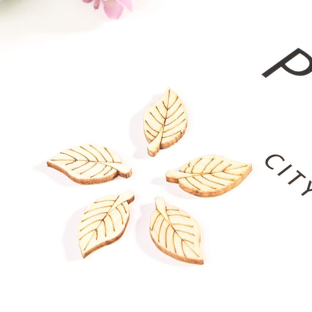 Mixed Pattern 100pcs Natural Paint  Gift DIY Scrapbooking Embellishments Wooden Decoration Doodle Educational  Wood Slice