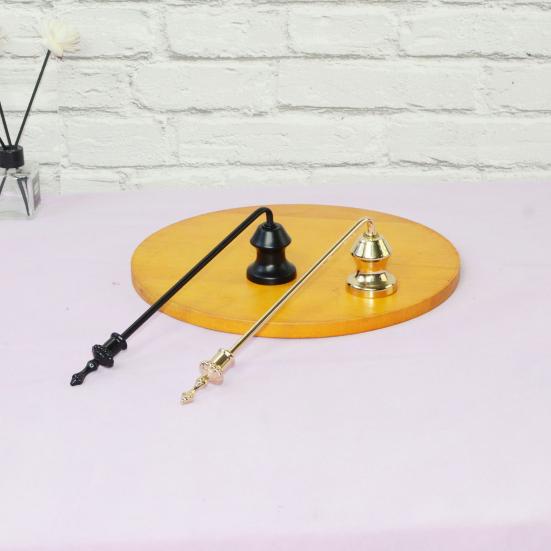 Bell Candle Extinguisher with Long Handle Stainless Steel Tealight Candle Wick Flame Snuffer Putting Out Candle Stopper Tools Candle Accessories