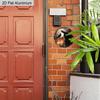 2D Flat Aluminium Halloween Sign with Black Cat Pattern - Halloween Figurine Ornaments - Ideal for Front Door, Wall, Porch, Window Decor - Ideal