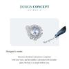 BAMOER 925 Sterling Silver Purple Stone Rose Vine Bead Hollow Rose Pattern Charms for Women Original Bracelet Bangle