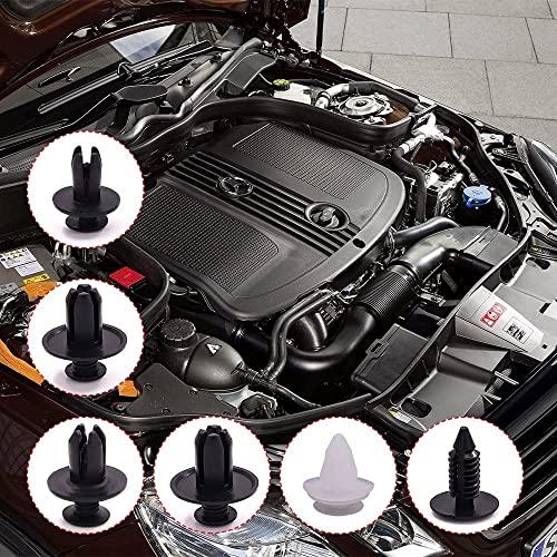 TAORAYO Push Rivets, Automotive Rivets, Plastic Rivets, Trim Clips, Push-in Retaining Clips, Bumper Clips, Fender Clips, for Toyota, Nissan, Mits