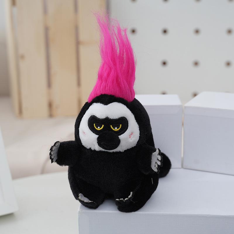 

Highquality Whitefaced Monkey Plush Keychain With Custom Options Design рожевий червоний колір