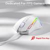 Redragon M612 Predator RGB Gaming Mouse 8000 DPI Wired Optical Mouse with 11 Programmable Buttons and 5 Backlight Modes Software DIY Keybind Rapid