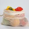 Shopping Bag Reusable Large Capacity Cotton Fruit Vegetable Produce Mesh Tote for Outdoor