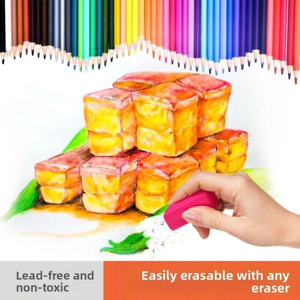 Oil Based Color Pencil Set Iron Box Oil Pencil Professional Drawing Pencil  Art Projects