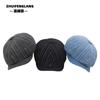 New Denim Striped Octagonal Hat Men's Autumn and Winter Women's Versatile Painter Hat Newsboy Hat