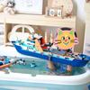 Schwimmendes Polarforschungsschiff, Abenteuerschiff, Baustein-Modellspielzeug, Junge, Kindergeburtstagsgeschenk