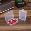 Case Storage Box Container Holder Jewelry Plastic Set Space saving Thick Transparent With cover 10pcs Medicine