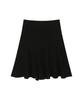 Aejeuon Wavy Lace Midi Skirt / Black
