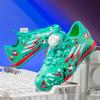 Kids Soccer Cleats Girls Low-Cut Training Shoes With Rotating Studs Outdoor Indoor Football Boots