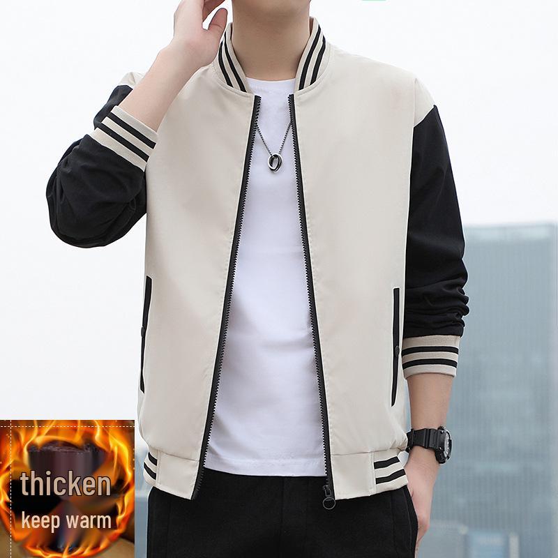 2022 Spring/Autumn Men's Korean Style Casual Stand Collar Baseball Jacket