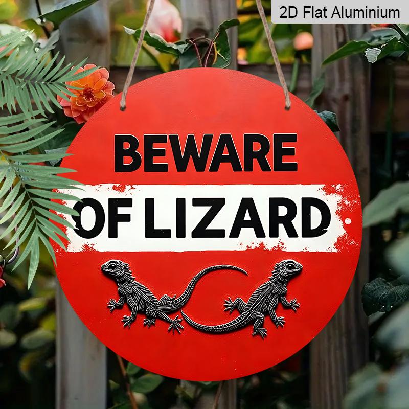 

2D Flat Aluminum Vintage Animal Theme Warning Sign Wall Decor 7.87 Inch X 7.87 Inch Suitable for Garages, Outdoor, Workshops, Caves, Entrances 1pc